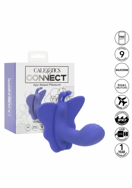 CalExotics Connect Venus Butterfly App-Controlled Silicone Device