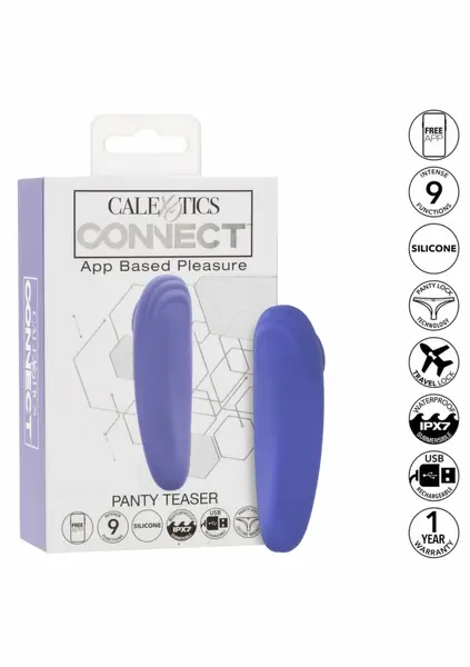CalExotics Connect Panty Teaser App-Controlled Intimate Device Black