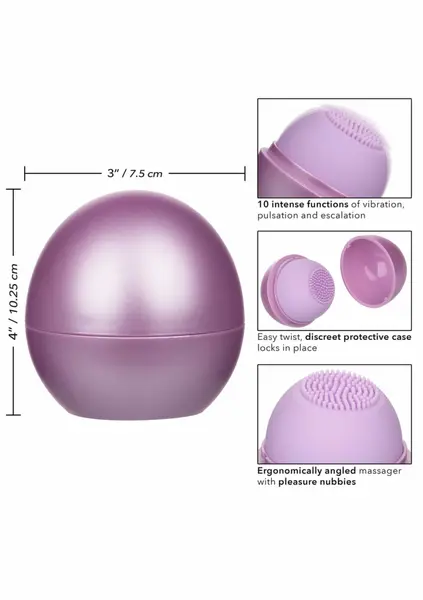 Opal Tickler Massager by CalExotics - 10-Function Silicone, Waterproof, USB
