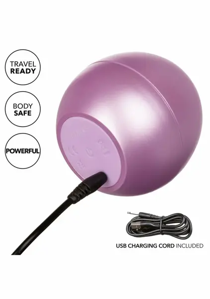Opal Tickler Massager by CalExotics - 10-Function Silicone, Waterproof, USB