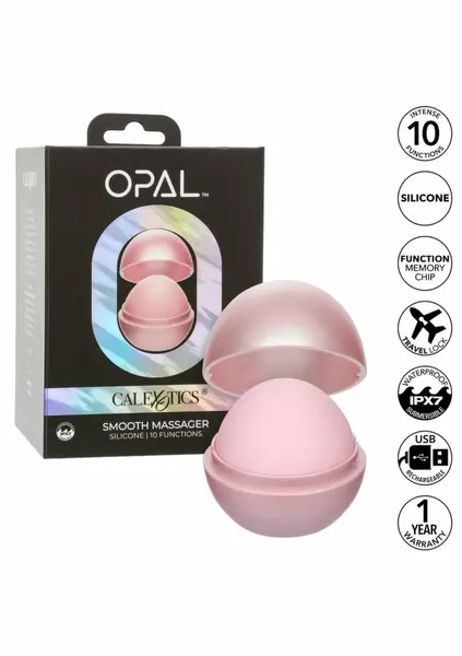 Opal Smooth Massager by Opal - 10-Function Silicone, Waterproof, USB