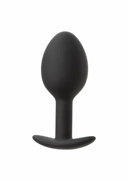 CalExotics Weighted Silicone Plug 16.3g Ergonomic Intimate Trainer Black