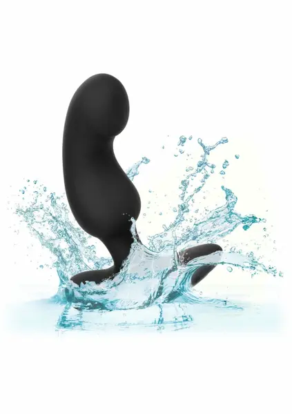 CalExotics Rechargeable Curved Probe Silicone Intimate Device Black