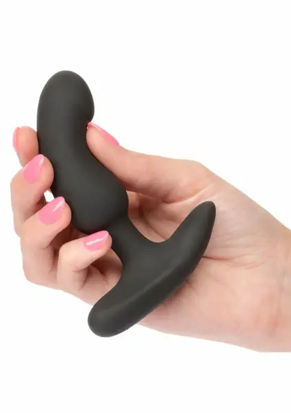 CalExotics Rechargeable Curved Probe Silicone Intimate Device Black