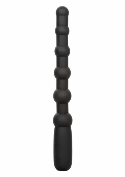 CalExotics Rechargeable X-10 Beads Flexible Silicone 10-Function Black