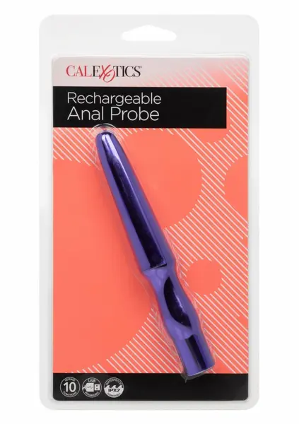CalExotics Rechargeable Anal Probe - 10-Function, Waterproof, Black