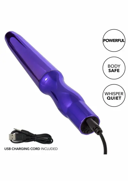 CalExotics Rechargeable Anal Probe - 10-Function, Waterproof, Black