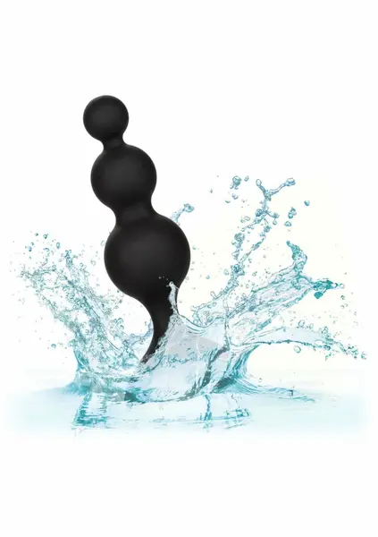 CalExotics Silicone Beaded Anal Kit 3-Piece Graduated Set Black