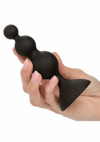 CalExotics Silicone Beaded Anal Kit 3-Piece Graduated Set Black