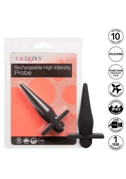 CalExotics High Intensity Probe Rechargeable Silicone, Waterproof, Black