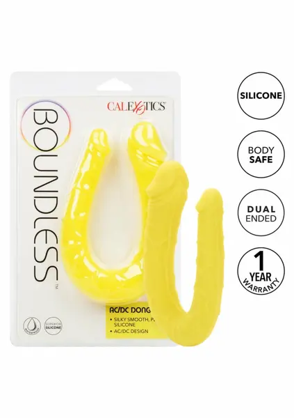 Boundless AC/DC Double-Ended Silicone Intimate Device, U-Shape, Black