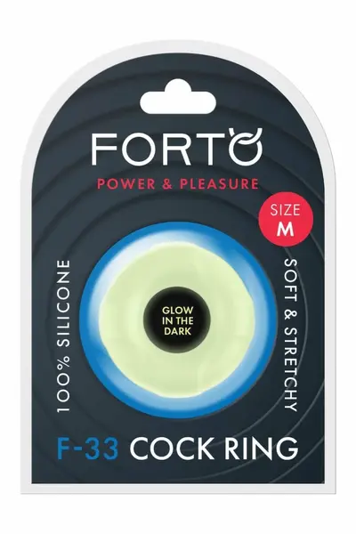 FORTO F-33 21mm Silicone Comfort Ring Medium Glow-in-the-Dark