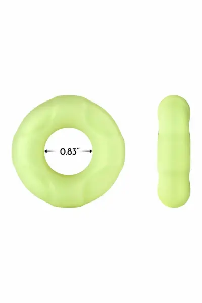 FORTO F-33 21mm Silicone Comfort Ring Medium Glow-in-the-Dark