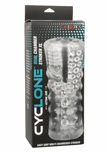 Cyclone Dual Chamber Stroker XL Transparent Multi-Texture System