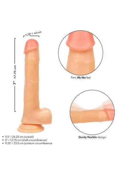 Working Stiff The Cabana Boy Flexible Intimate Model with Suction Base