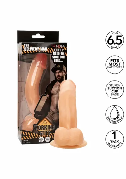 Working Stiff The Delivery Man Flexible Model with Suction Base 20 cm