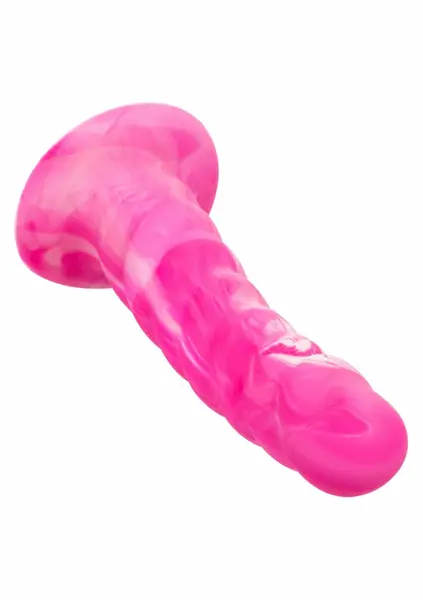 Twisted Love Twisted Ribbed Probe Liquid Silicone Flexible Black 17 cm