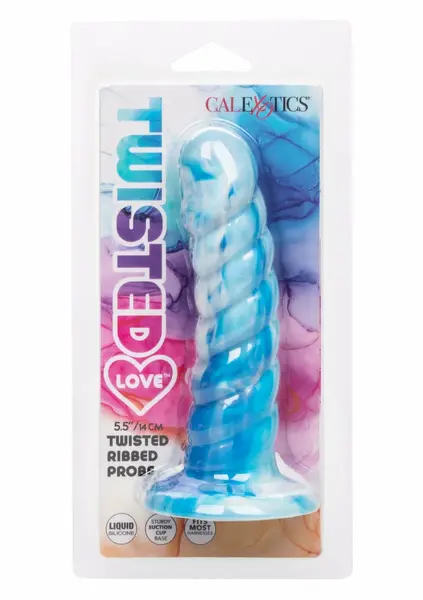 Twisted Love Twisted Ribbed Probe Silicone Curved Intimate Tool 18 cm