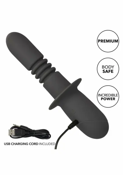 Ramrod Thrusting Dual Motor Probe Silicone Waterproof Black
