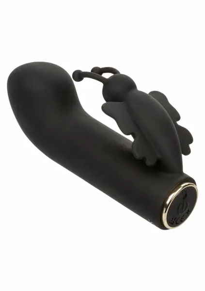Raven Butterfly Mini Dual Massager - Compact Curved Design, Black