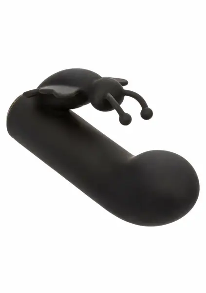 Raven Butterfly Mini Dual Massager - Compact Curved Design, Black
