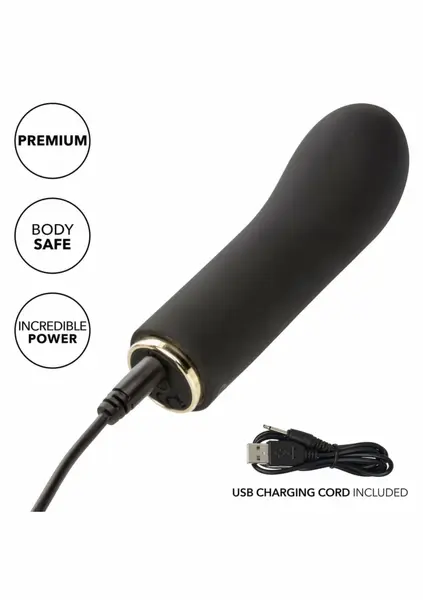 Raven G Lover Mini Massager 10-Function Curved Tip Black 716770109880