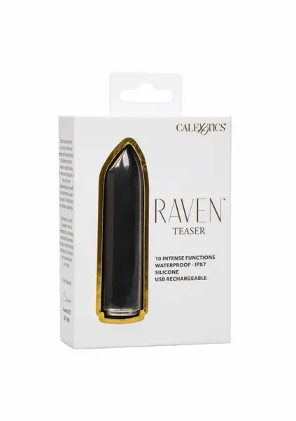 Raven Teaser Mini Massager, 10 Modes, Waterproof, USB Rechargeable