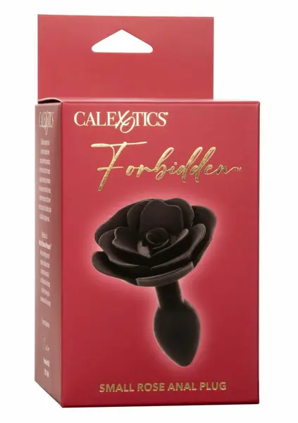 Forbidden Rose Anal Plug Small Silicone Ergonomic Pink 7.5 cm