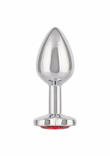 Jewel Small Ruby Heart Plug Metal Intimate Accessory Nickel-Free