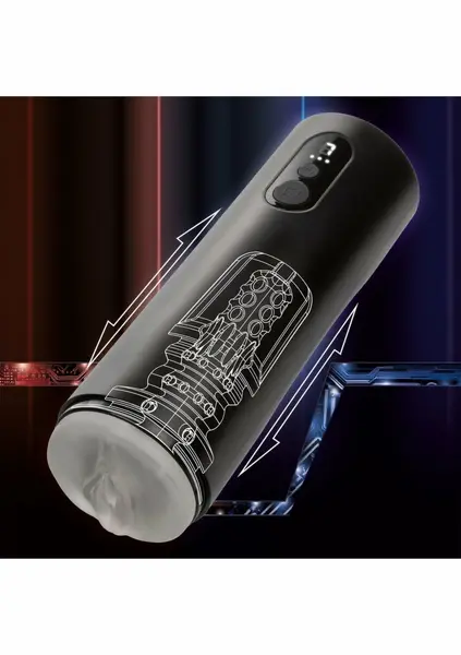 Bionic Thrusting Intimate Machine 7-Function USB Rechargeable Black