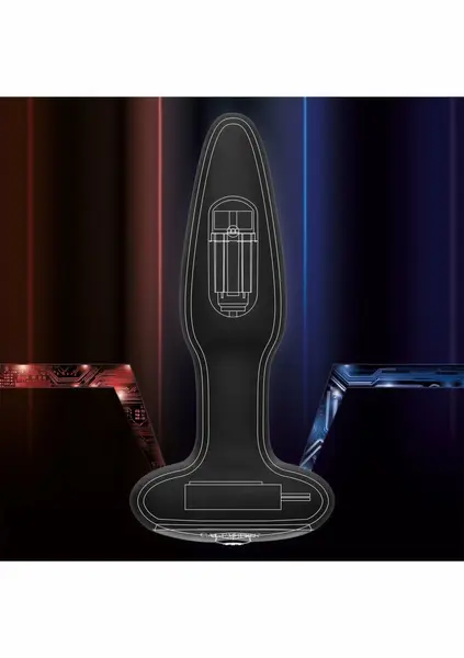 Bionic Pressure Rimming Probe Silicone Intimate Device, 7 Modes, Black
