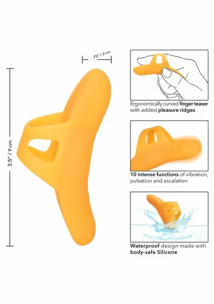 Neon Vibes The Pleasure Vibrator - Compact Silicone Finger Model, 10 Modes
