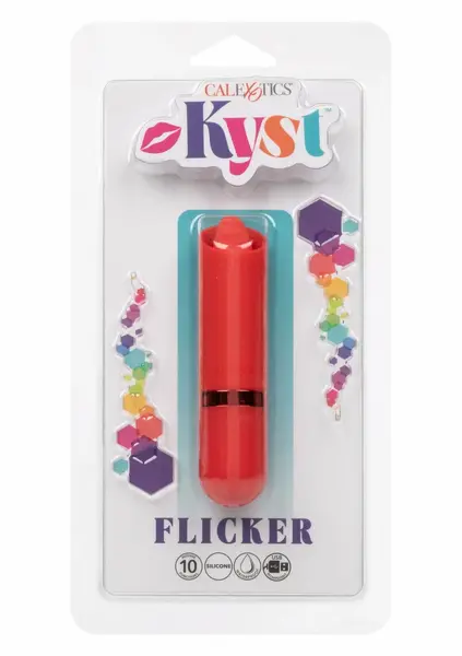 Kyst Flicker Mini Massager Silicone 10-Mode Rechargeable Purple 3.75