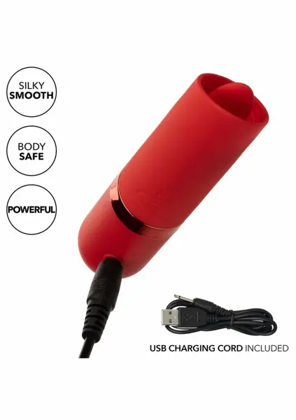 Kyst Flicker Mini Massager Silicone 10-Mode Rechargeable Purple 3.75