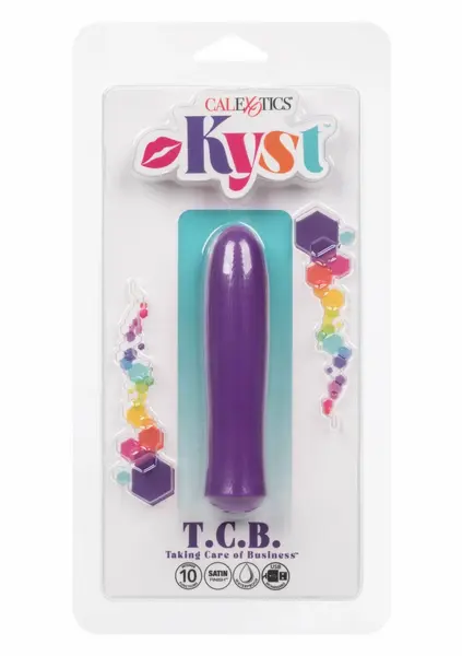 Kyst T.C.B. Vibrator Mini Bullet 10-Function Satin Black 4-Inch