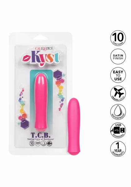 Kyst T.C.B. Vibrator Mini Bullet 10-Function Satin Finish 4-Inch