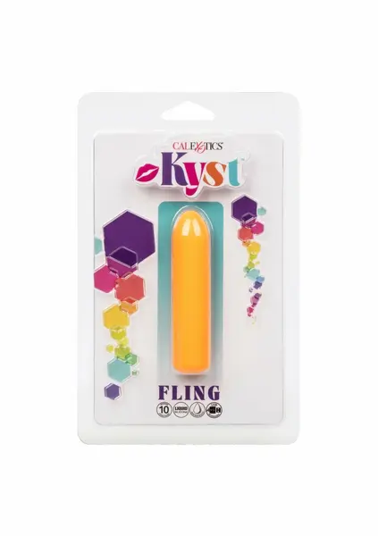 Kyst Fling Mini Massager 10-Function Rechargeable Silicone Purple
