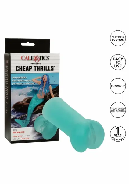 Cheap Thrills The Mermaid Intimate Stimulation Sleeve Pure Skin 13 cm