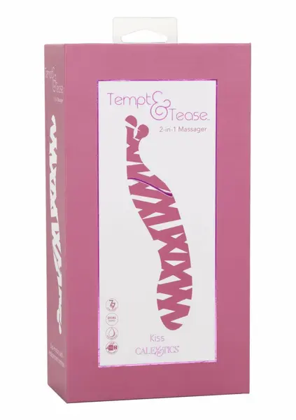 CalExotics Tempt And Tease Kiss Dual-Ended Massager Pink