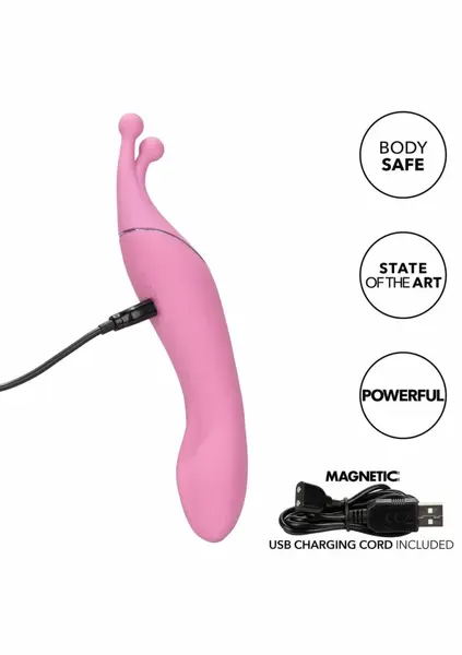 CalExotics Tempt And Tease Kiss Dual-Ended Massager Pink