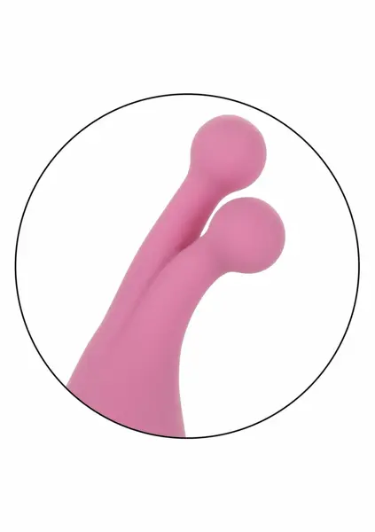 CalExotics Tempt And Tease Kiss Dual-Ended Massager Pink