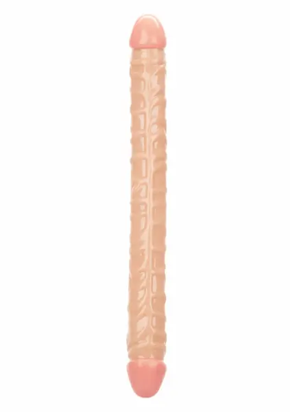 Size Queen Double Dong 17 inch Flexible Dual-Ended Model Clear