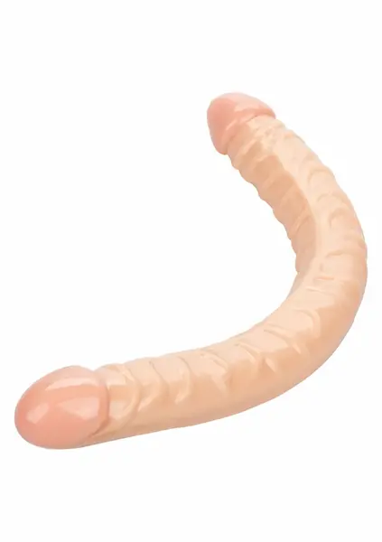 Size Queen Double Dong 17 inch Flexible Dual-Ended Model Clear