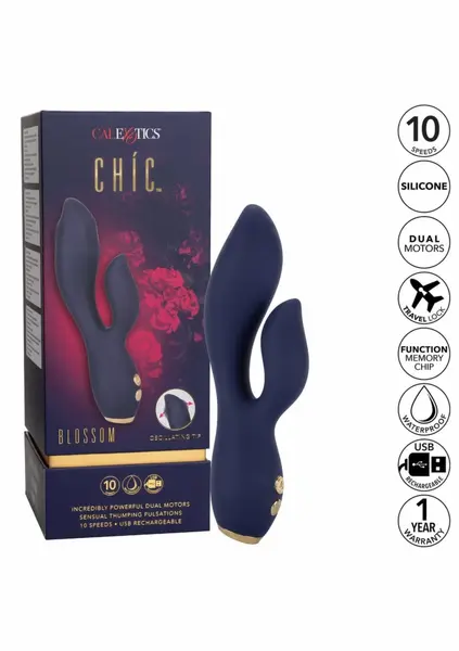 CalExotics Chic Blossom Dual Motor Intimate Machine Pink 10 Modes