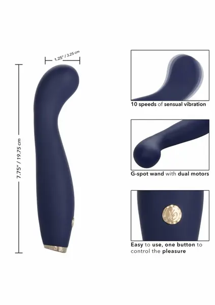 CalExotics Chic Peony Flexible Dual Motor Silicone Massager Pink
