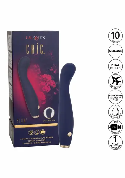 CalExotics Chic Peony Flexible Dual Motor Silicone Massager Pink