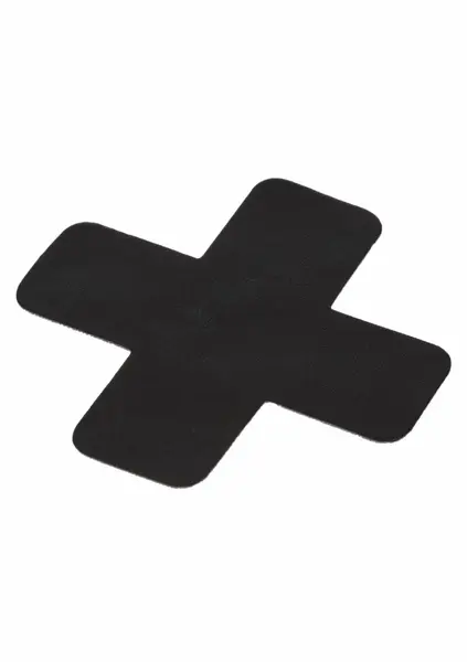 Boundless 2 Nipple Pasties Self-Adhesive X-Shaped Black Set