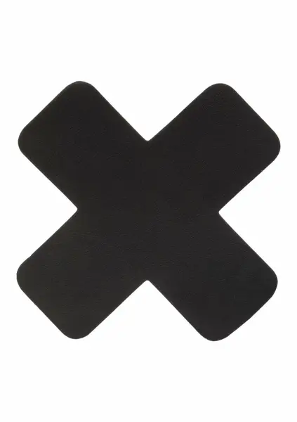 Boundless 2 Nipple Pasties Self-Adhesive X-Shaped Black Set