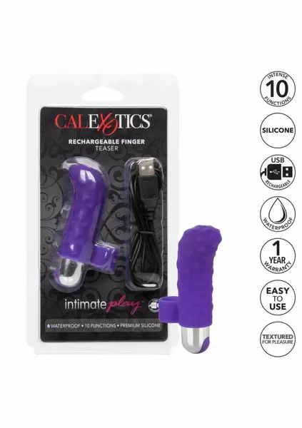 Rechargeable Finger Teaser by CalExotics - Compact Silicone Vibration System