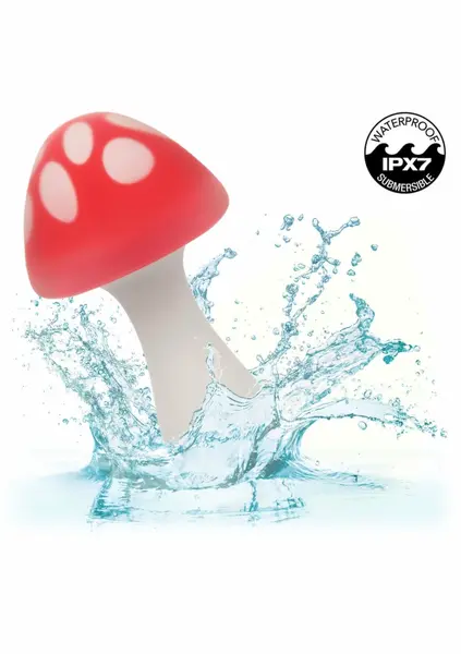 Naughty Bits Muff Shroom Compact Vibrating Massager Pink 10 Modes